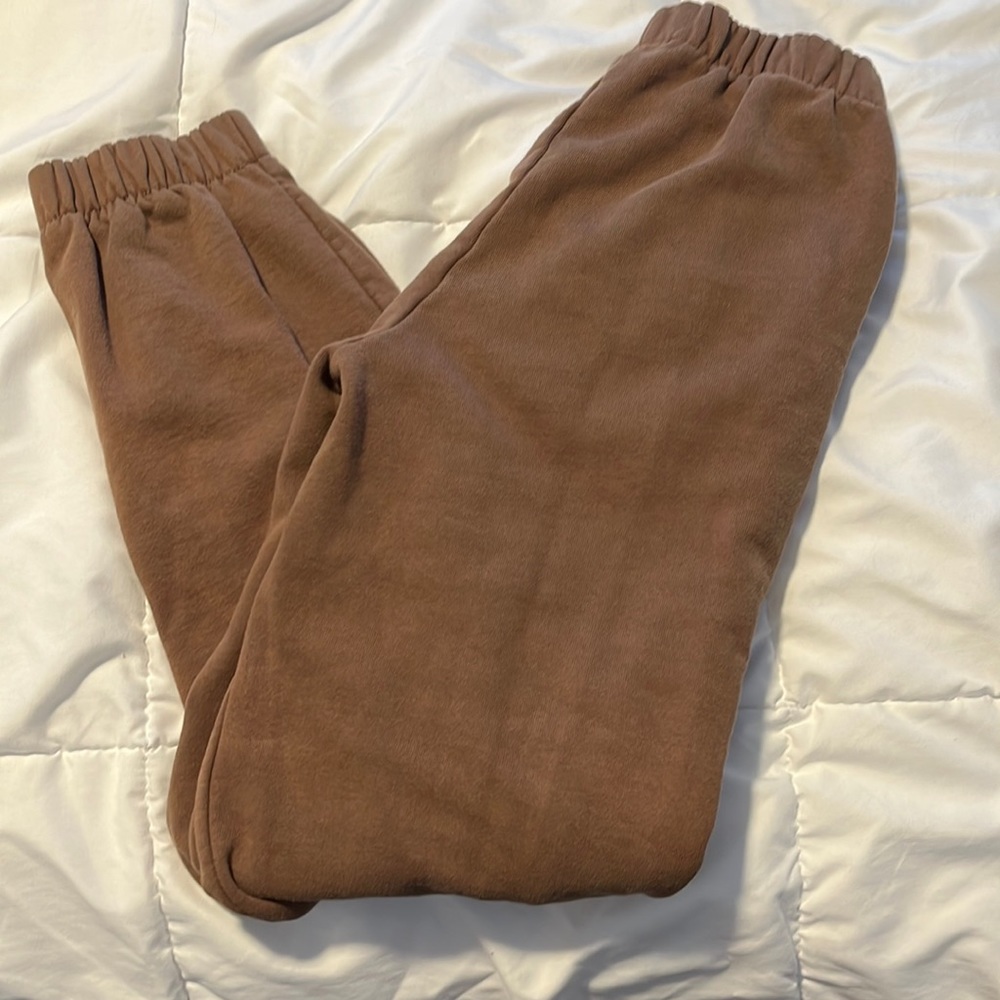 Brown sweatpants
